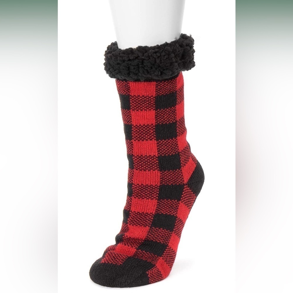 MUK LUKS womens Women's 1-pair Cabin Socks Size L-XL (8-10)